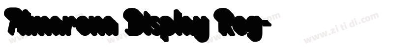 Almarena Display Reg字体转换